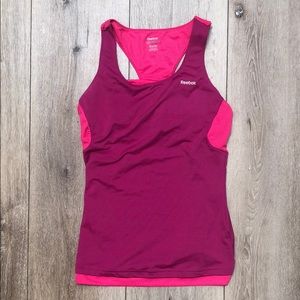 Reebok Play Dry Workout Tank Top Built In Bra